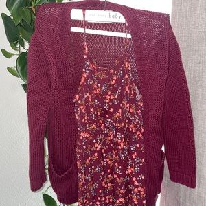 Old navy Fall cardigan and dress 🍁🍂